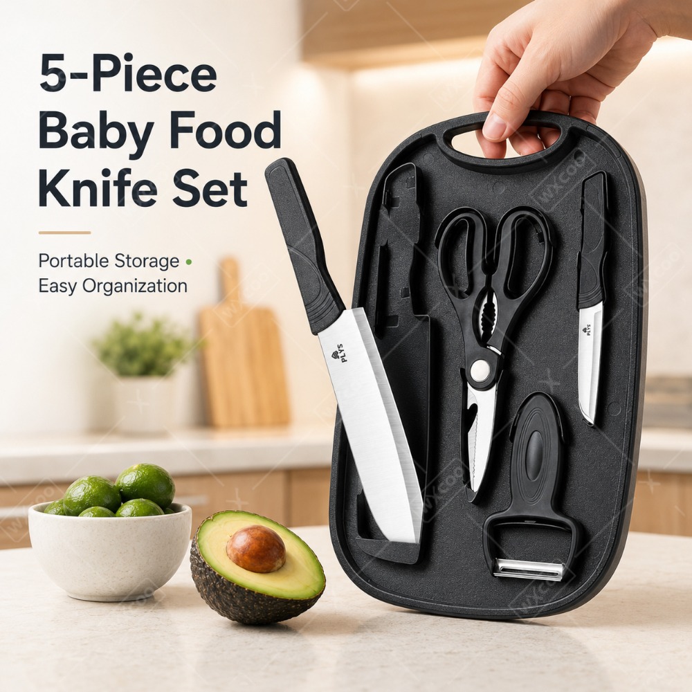 Meal Prep Kit - Baby Food Preparation Knife Set Cutting