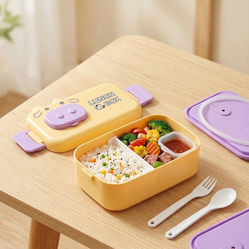 Meal Prep Or Prep Meal - Kids Bento Lunch Box Microwavable Plastic