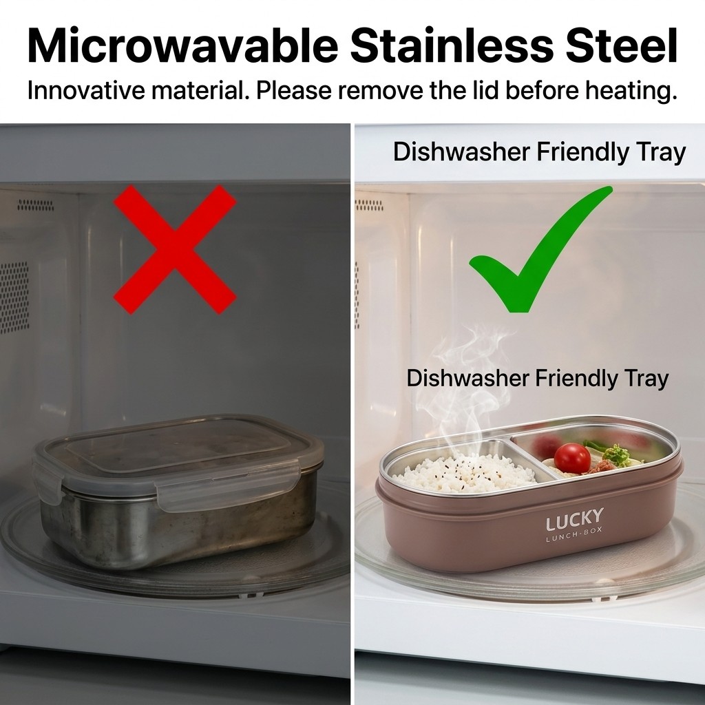 Microwavable 304 Stainless Ste - Meal Prep Or Prep Meal 评论和价格