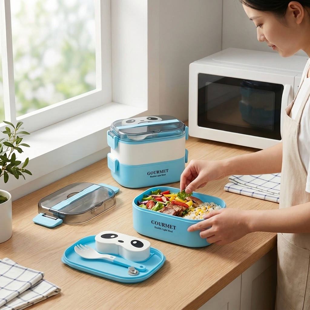 Microwavable Bento Lunch Box K - Meal Prep Or Prep Meal 评论和价格