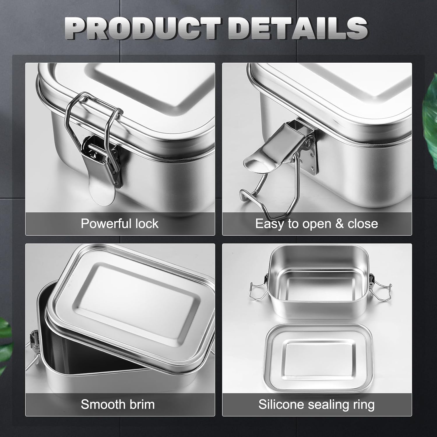 Stainless Steel Food Storage C - Meal Prep Recipes 评论和价格