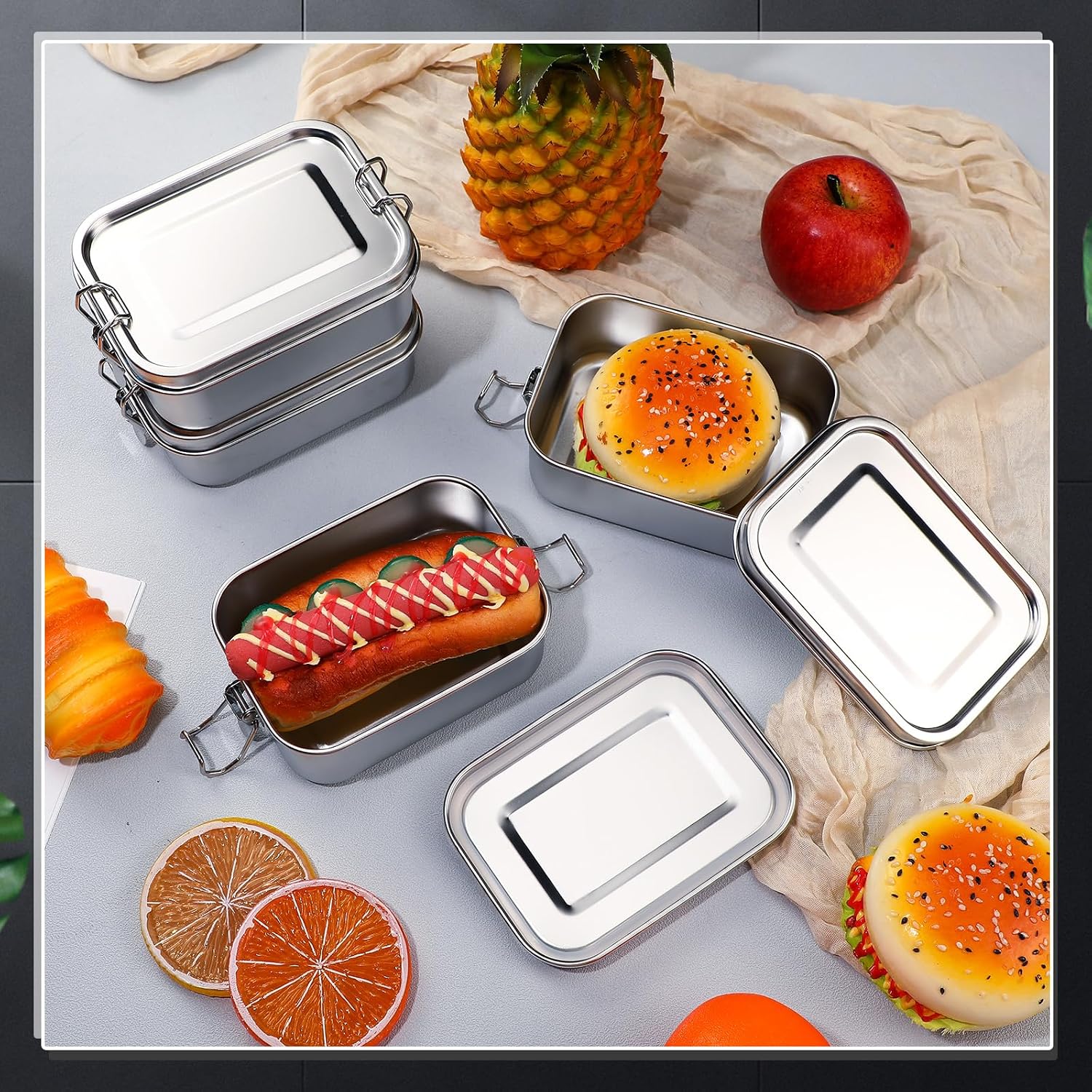 Stainless Steel Food Storage C - Meal Prep Recipes 评论和价格