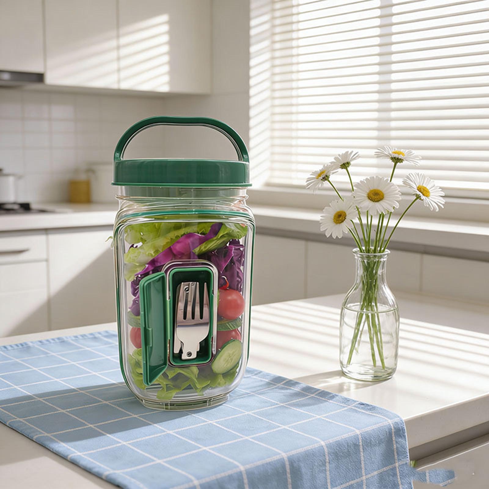 Salad Jar with Side Opening 10 - Meal Prep Gym 评论和价格