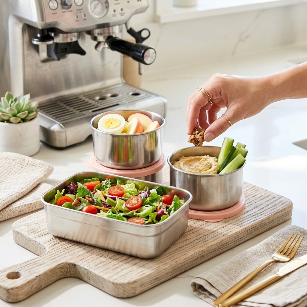 Microwave Safe 304 Stainless S - Meal Prep Recipes 评论和价格