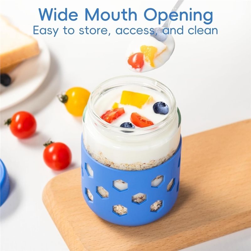 LLCS-Glass Jars With Airtight  - Meal Prep Oatmeal Jars 评论和价格