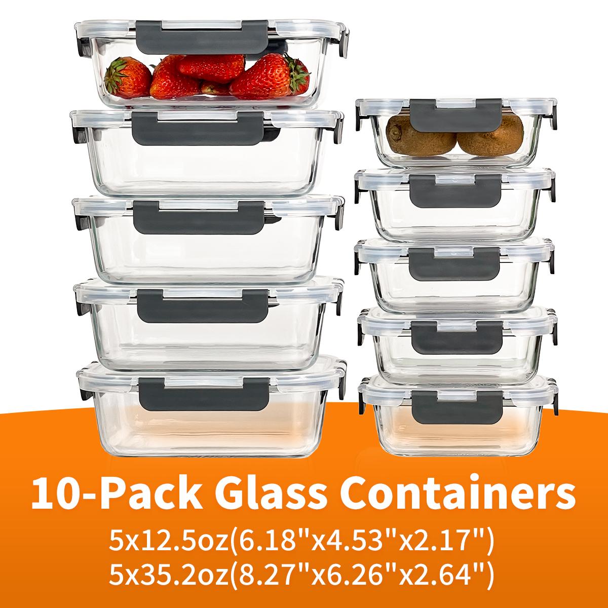 Glass Food Storage Containers  - Meal Prep Kit 评论和价格