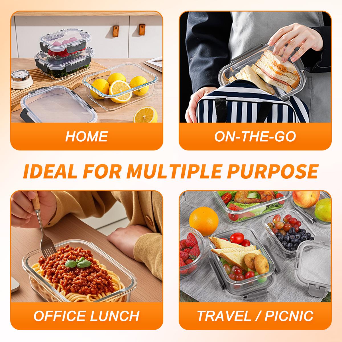 Glass Food Storage Containers  - Meal Prep Kit 评论和价格