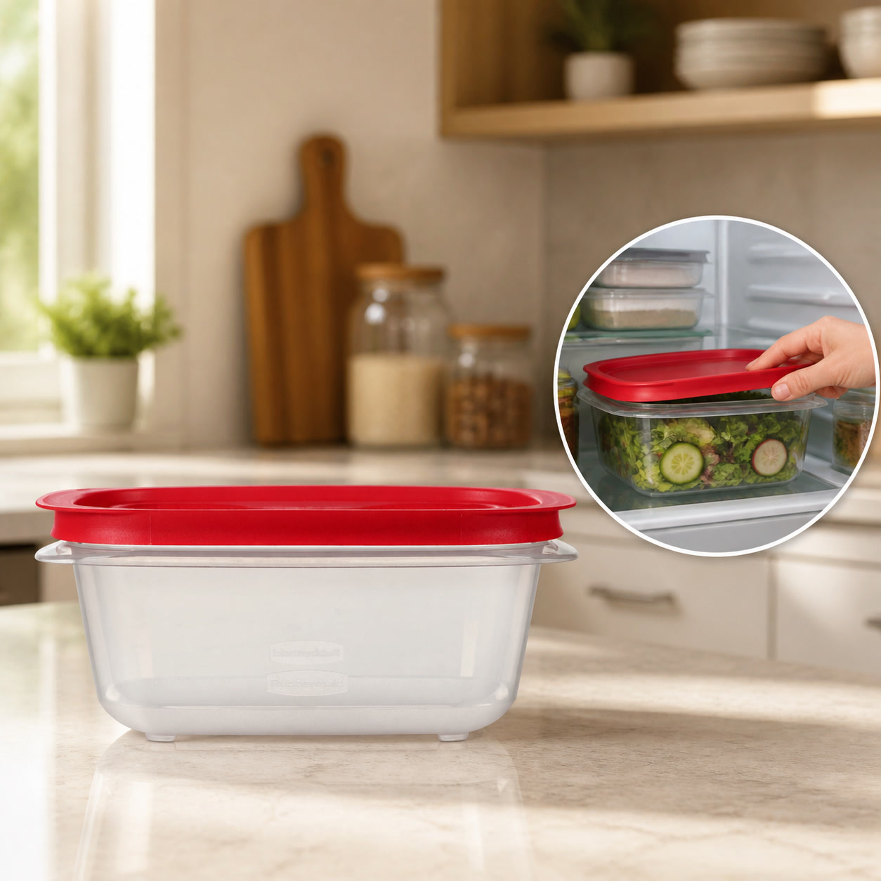 5.26 Cup Rectangular Food Stor - Meal Prep Kitchen 评论和价格