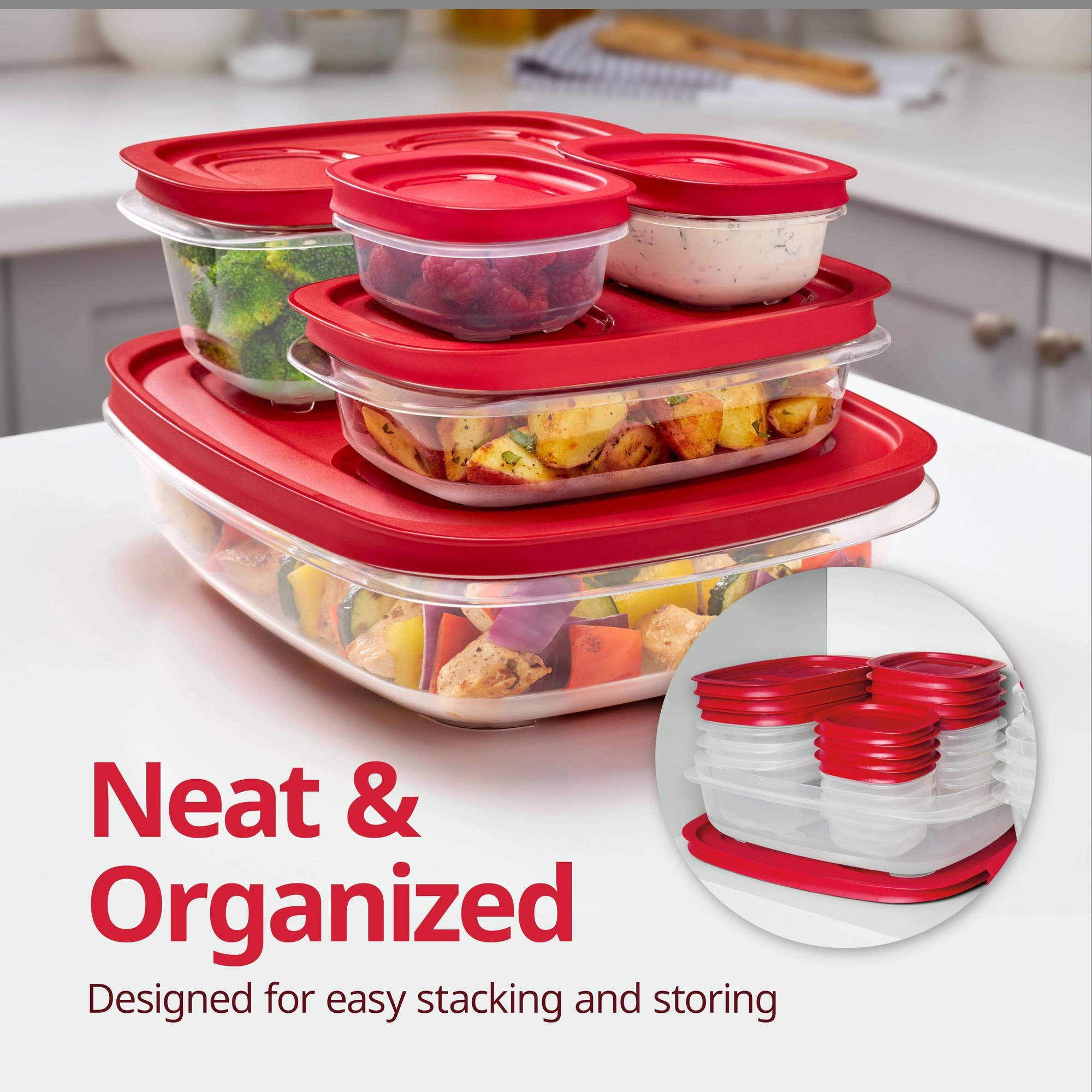 5.26 Cup Rectangular Food Stor - Meal Prep Kitchen 评论和价格