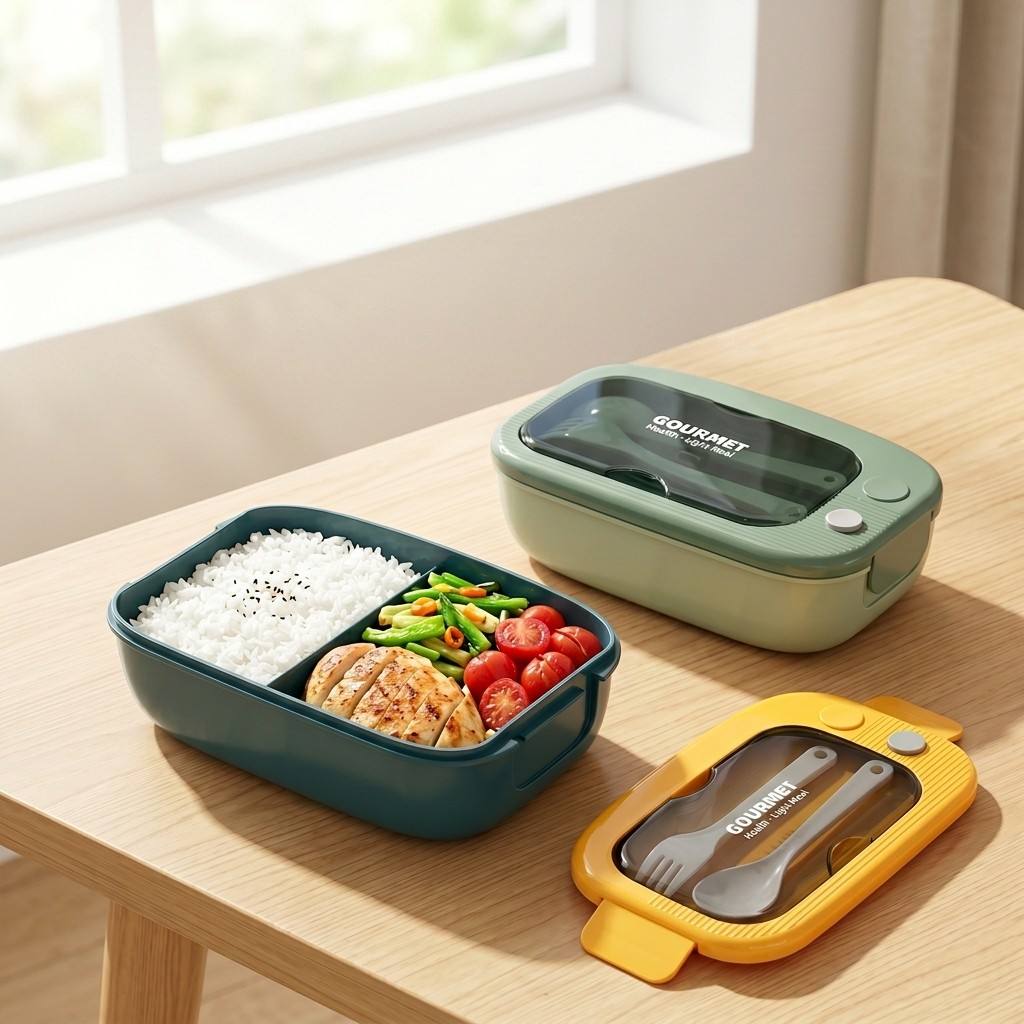 Microwavable Plastic Bento Box - Meal Prep Or Prep Meal 评论和价格