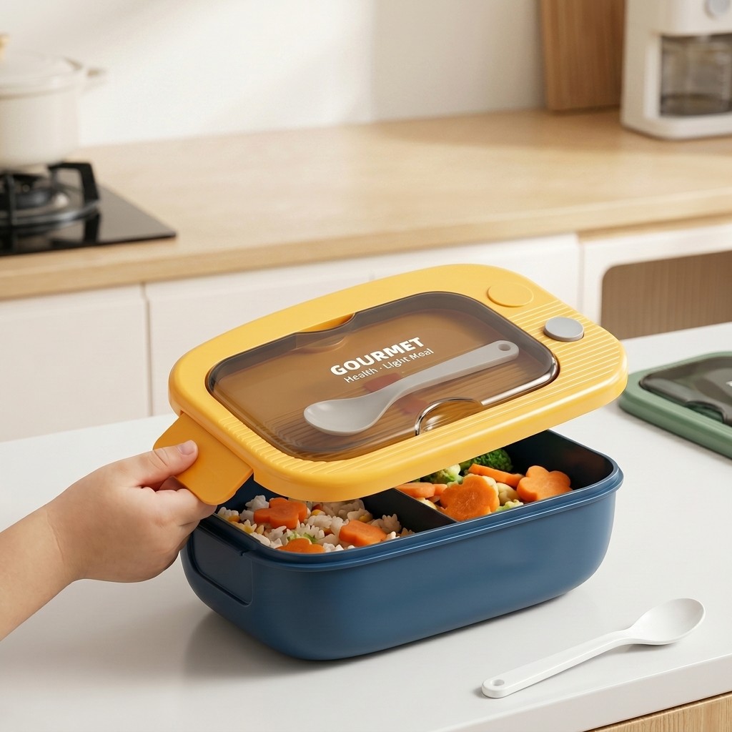 Microwavable Plastic Bento Box - Meal Prep Or Prep Meal 评论和价格