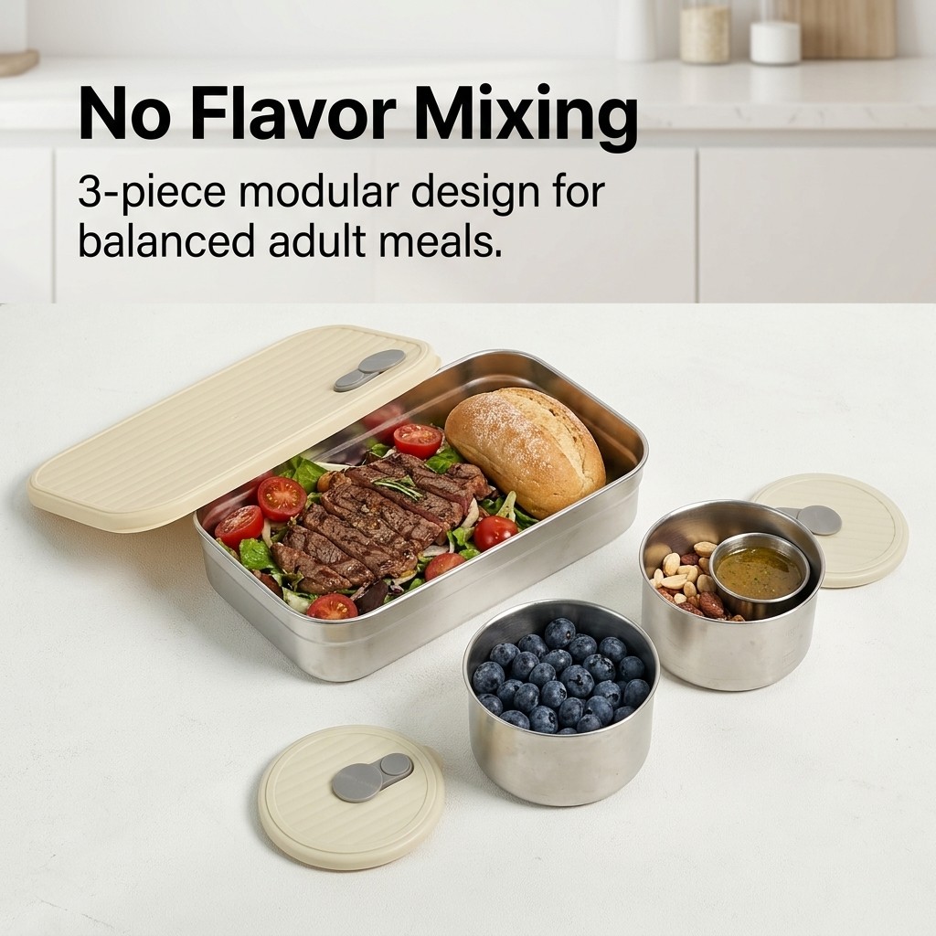 Microwave Safe 304 Stainless S - Meal Prep Recipes 评论和价格