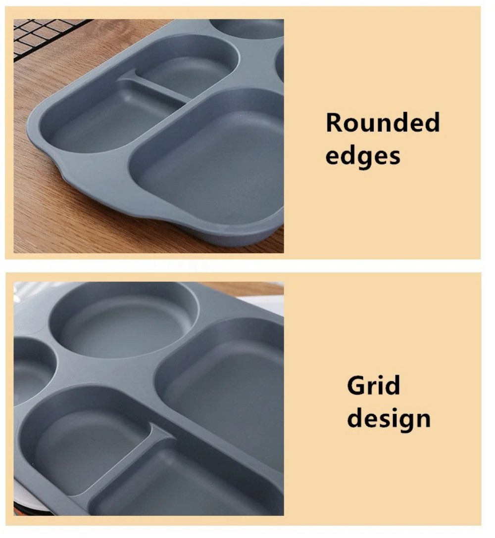 Reusable 5-Compartment Plate,  - Meal Prep Recipes 评论和价格