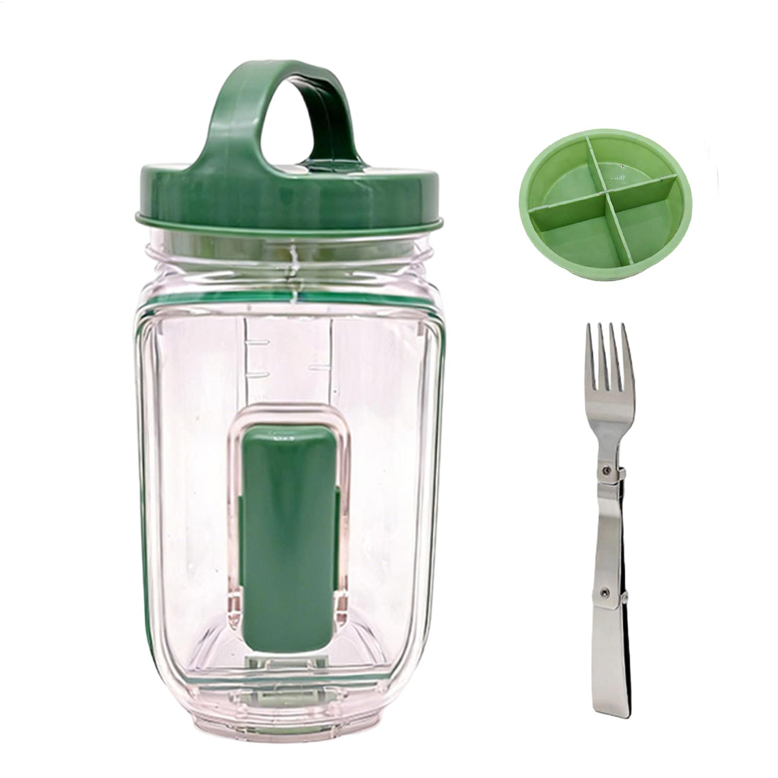 Salad Jar with a dressing cup  - Meal Prep Gym 评论和价格